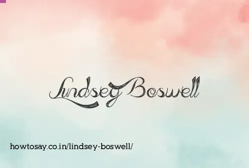 Lindsey Boswell