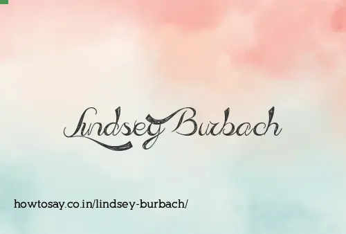 Lindsey Burbach