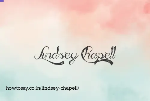 Lindsey Chapell