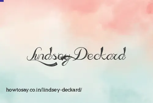 Lindsey Deckard