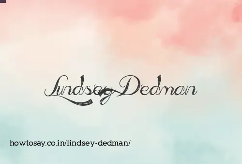 Lindsey Dedman