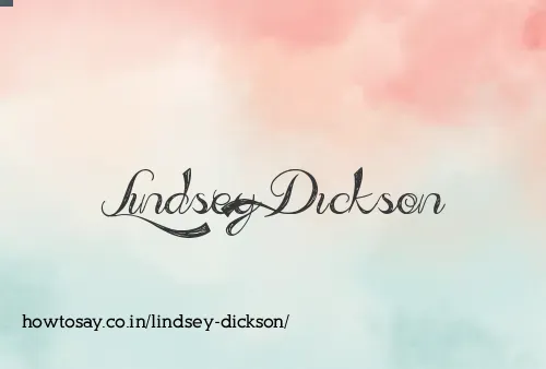 Lindsey Dickson