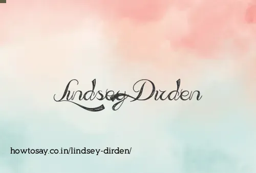 Lindsey Dirden