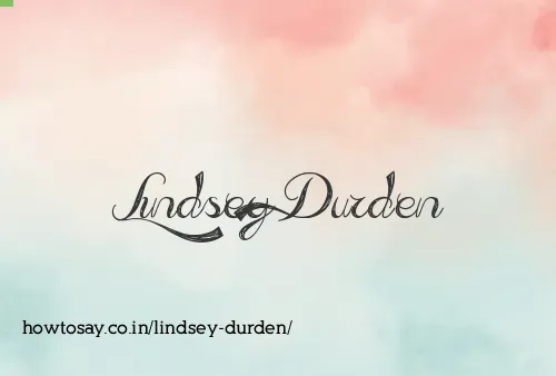 Lindsey Durden