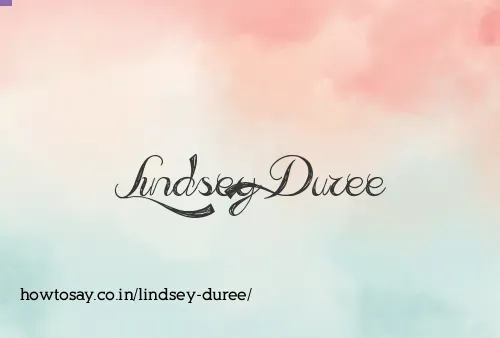 Lindsey Duree