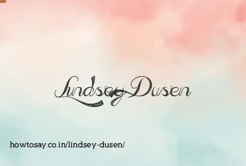 Lindsey Dusen