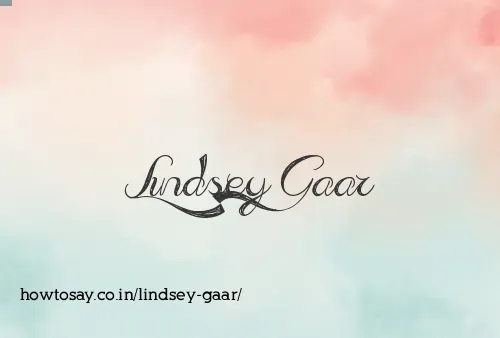 Lindsey Gaar