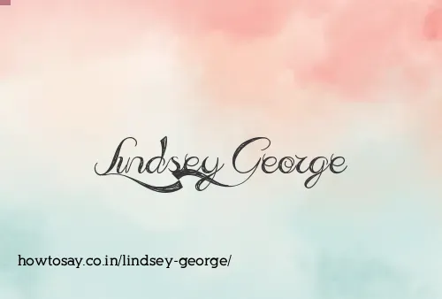 Lindsey George