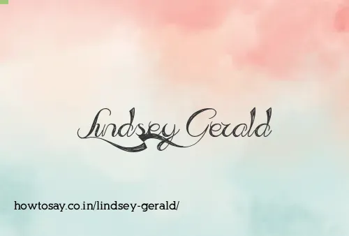 Lindsey Gerald