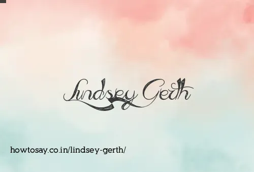 Lindsey Gerth