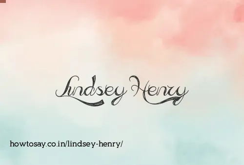 Lindsey Henry