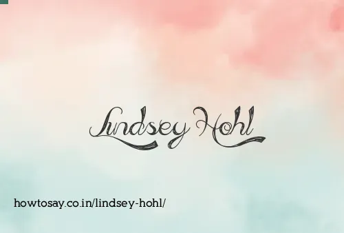Lindsey Hohl