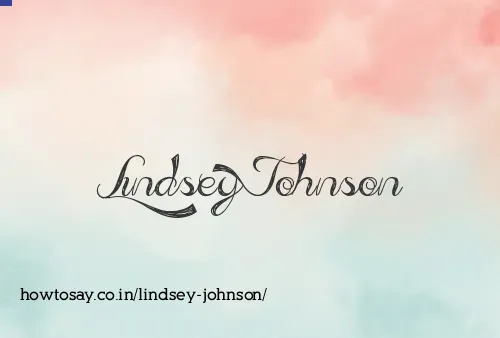 Lindsey Johnson