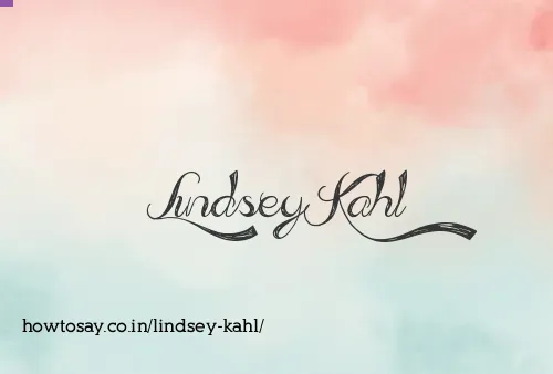 Lindsey Kahl