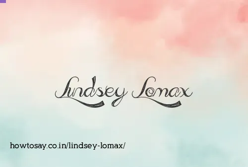 Lindsey Lomax