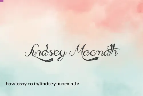 Lindsey Macmath