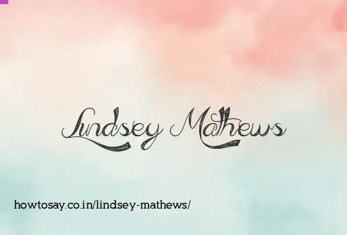 Lindsey Mathews