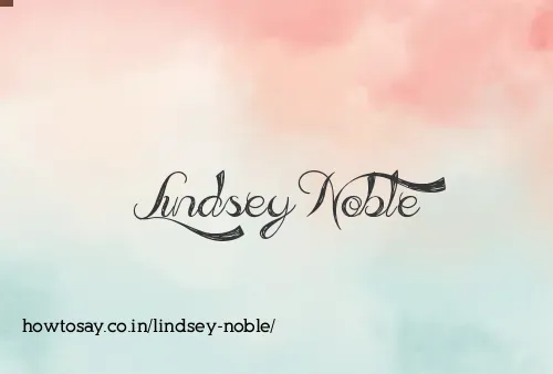 Lindsey Noble