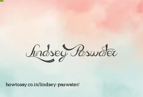 Lindsey Paswater