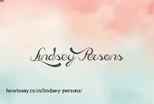 Lindsey Persons
