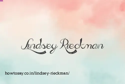 Lindsey Rieckman