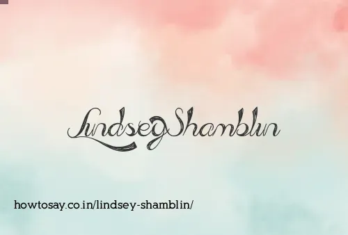 Lindsey Shamblin