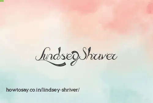 Lindsey Shriver
