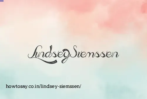 Lindsey Siemssen