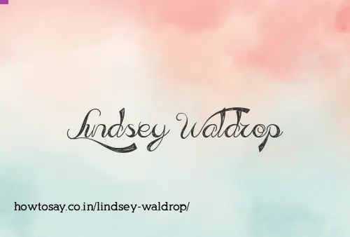 Lindsey Waldrop