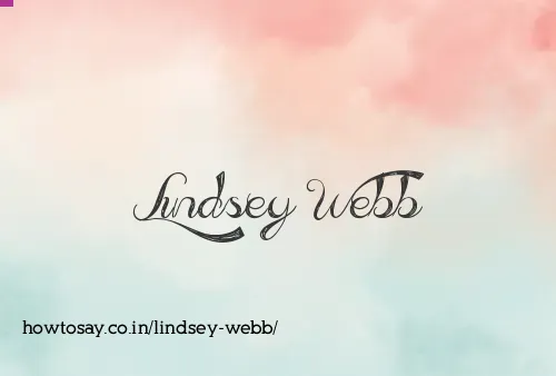 Lindsey Webb