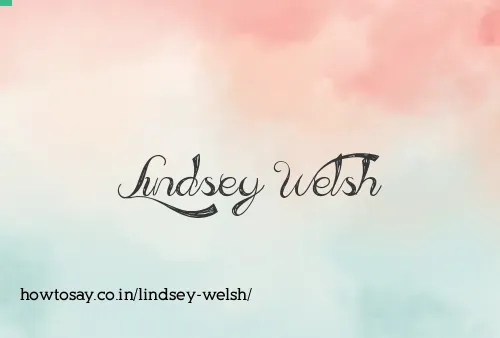 Lindsey Welsh