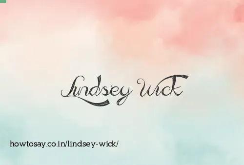 Lindsey Wick