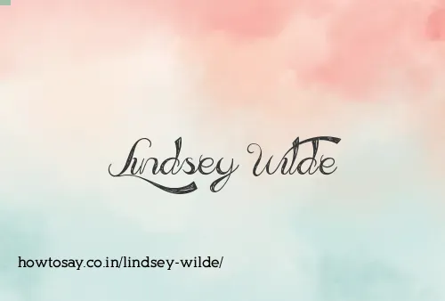 Lindsey Wilde