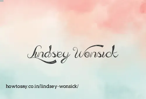 Lindsey Wonsick