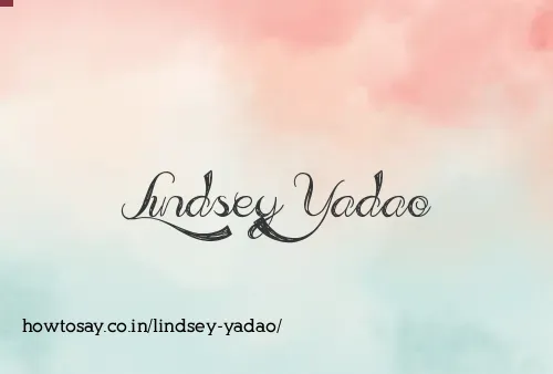 Lindsey Yadao