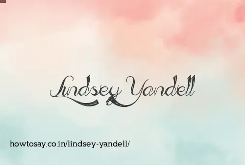 Lindsey Yandell