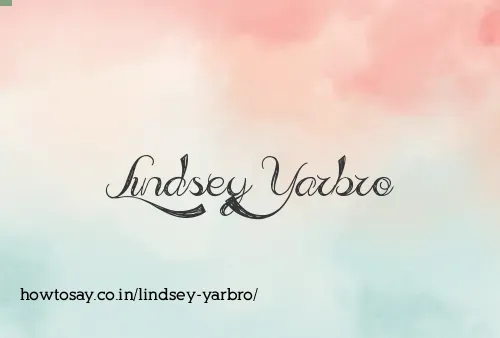 Lindsey Yarbro