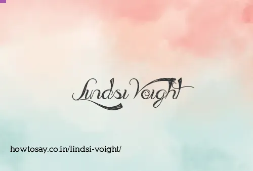 Lindsi Voight