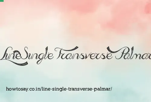 Line Single Transverse Palmar