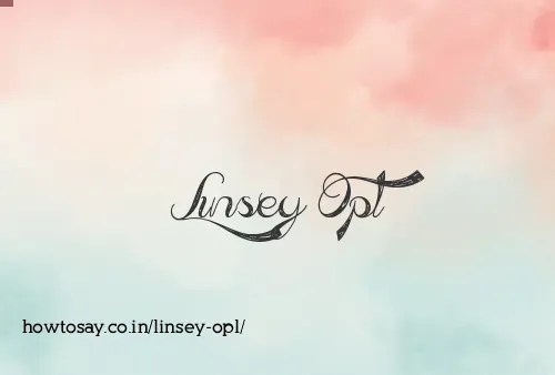 Linsey Opl