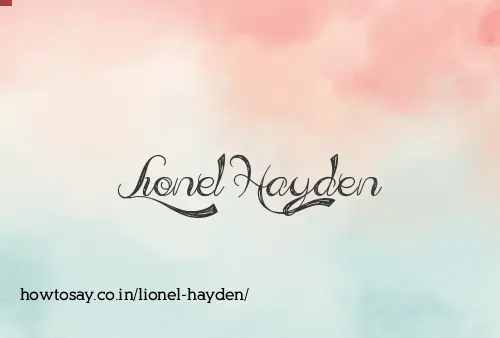 Lionel Hayden