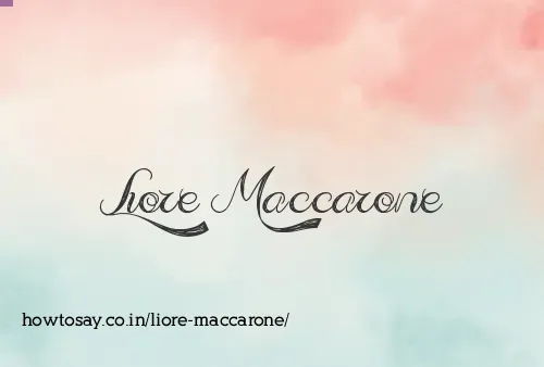 Liore Maccarone