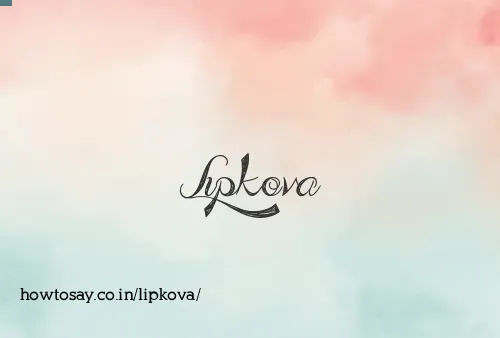 Lipkova