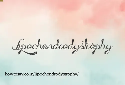 Lipochondrodystrophy
