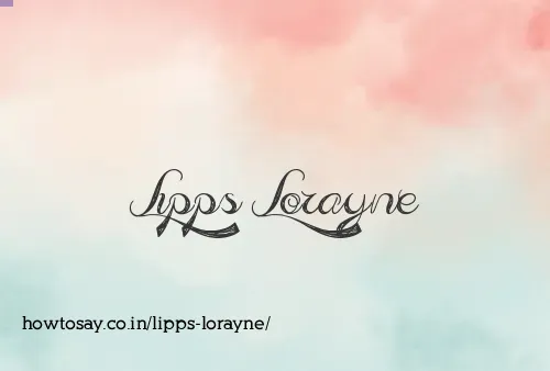Lipps Lorayne