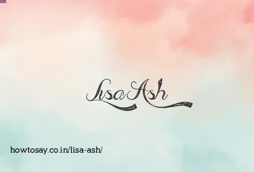Lisa Ash