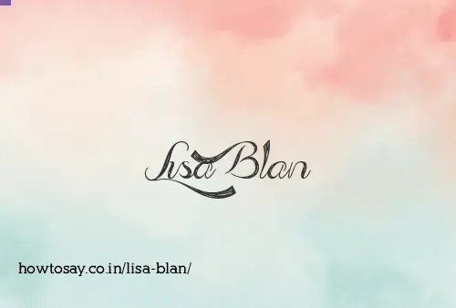 Lisa Blan