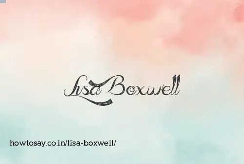 Lisa Boxwell