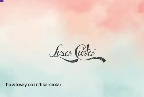 Lisa Ciota
