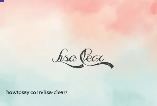 Lisa Clear